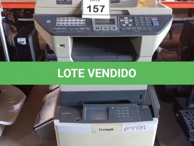 LOTE 157 - 01 LOTE COM IMPRESSORAS E SCANNER’S DIVERSOS. (NO ESTADO) ATENÇÃO! FAZER A VISITAÇÃO ANTES DE ARREMATAR, NÃO SABEMOS SE FUNCIONA. LEILÃO NÃO TEM GARANTIA E NEM DEVOLUÇÃO, SUJEITO A POSSÍVEIS AVARIAS VISÍVEIS/OCULTAS E/OU AUSÊNCIA DE COMPONENTES.