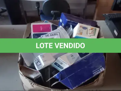 LOTE 241 - 01 LOTE COM CARTUCHOS PARA IMPRESSORA E PLOTTER. (NO ESTADO) ATENÇÃO! FAZER A VISITAÇÃO ANTES DE ARREMATAR, NÃO SABEMOS SE FUNCIONA. LEILÃO NÃO TEM GARANTIA E NEM DEVOLUÇÃO, SUJEITO A POSSÍVEIS AVARIAS VISÍVEIS/OCULTAS E/OU AUSÊNCIA DE COMPONENTES.