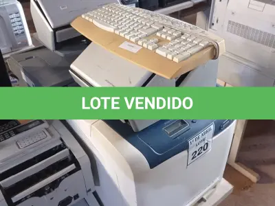LOTE 220 - 01 LOTE COM IMPRESSORAS E SCANNER’S DIVERSOS. (NO ESTADO) ATENÇÃO! FAZER A VISITAÇÃO ANTES DE ARREMATAR, NÃO SABEMOS SE FUNCIONA. LEILÃO NÃO TEM GARANTIA E NEM DEVOLUÇÃO, SUJEITO A POSSÍVEIS AVARIAS VISÍVEIS/OCULTAS E/OU AUSÊNCIA DE COMPONENTES.