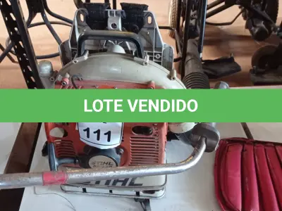 LOTE 111 - 01 SOPRADOR DE FOLHAS COSTAL A GASOLINA STIHL. (NO ESTADO) ATENÇÃO! FAZER A VISITAÇÃO ANTES DE ARREMATAR, NÃO SABEMOS SE FUNCIONA. LEILÃO NÃO TEM GARANTIA E NEM DEVOLUÇÃO, SUJEITO A POSSÍVEIS AVARIAS VISÍVEIS/OCULTAS E/OU AUSÊNCIA DE COMPONENTES.