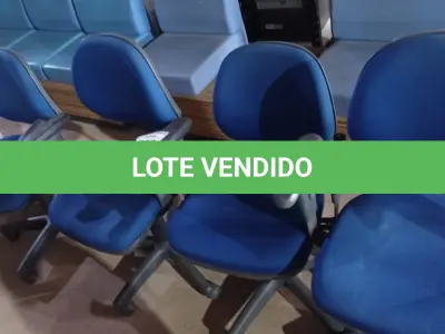 LOTE 358 - 05 CADEIRAS PARA ESCRITÓRIO. (NO ESTADO) ATENÇÃO! FAZER A VISITAÇÃO ANTES DE ARREMATAR, NÃO SABEMOS SE FUNCIONA. LEILÃO NÃO TEM GARANTIA E NEM DEVOLUÇÃO, SUJEITO A POSSÍVEIS AVARIAS VISÍVEIS/OCULTAS E/OU AUSÊNCIA DE COMPONENTES.