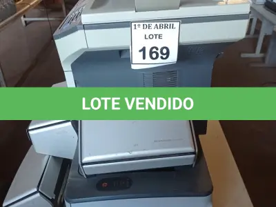 LOTE 169 - 01 LOTE COM IMPRESSORAS E SCANNER’S DIVERSOS. (NO ESTADO) ATENÇÃO! FAZER A VISITAÇÃO ANTES DE ARREMATAR, NÃO SABEMOS SE FUNCIONA. LEILÃO NÃO TEM GARANTIA E NEM DEVOLUÇÃO, SUJEITO A POSSÍVEIS AVARIAS VISÍVEIS/OCULTAS E/OU AUSÊNCIA DE COMPONENTES.