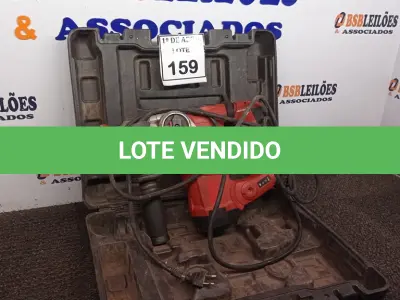 LOTE 159 - 01 MARTELETE EIN HELL COM MALETA. (NO ESTADO) ATENÇÃO! FAZER A VISITAÇÃO ANTES DE ARREMATAR, NÃO SABEMOS SE FUNCIONA. LEILÃO NÃO TEM GARANTIA E NEM DEVOLUÇÃO, SUJEITO A POSSÍVEIS AVARIAS VISÍVEIS/OCULTAS E/OU AUSÊNCIA DE COMPONENTES.