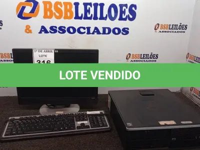 LOTE 316 - 01 CPU HP, 01 MONITOR E 01 TECLADO. (NO ESTADO) ATENÇÃO! FAZER A VISITAÇÃO ANTES DE ARREMATAR, NÃO SABEMOS SE FUNCIONA. LEILÃO NÃO TEM GARANTIA E NEM DEVOLUÇÃO, SUJEITO A POSSÍVEIS AVARIAS VISÍVEIS/OCULTAS E/OU AUSÊNCIA DE COMPONENTES.