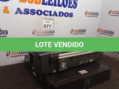 LOTE 077 - 01 IMPRESSORA BRAILE MARCA INDEX E 01 ESTABILIZADOR DELTA. (NO ESTADO) ATENÇÃO! FAZER A VISITAÇÃO ANTES DE ARREMATAR, NÃO SABEMOS SE FUNCIONA. LEILÃO NÃO TEM GARANTIA E NEM DEVOLUÇÃO, SUJEITO A POSSÍVEIS AVARIAS VISÍVEIS/OCULTAS E/OU AUSÊNCIA DE COMPONENTES.