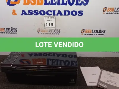 LOTE 119 - 01 IMPRESSORA EPSON TX410. (NO ESTADO) ATENÇÃO! FAZER A VISITAÇÃO ANTES DE ARREMATAR, NÃO SABEMOS SE FUNCIONA. LEILÃO NÃO TEM GARANTIA E NEM DEVOLUÇÃO, SUJEITO A POSSÍVEIS AVARIAS VISÍVEIS/OCULTAS E/OU AUSÊNCIA DE COMPONENTES.