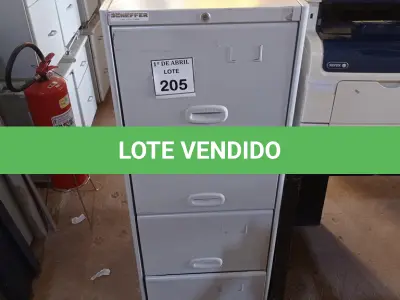 LOTE 205 - 01 ARQUIVO DE AÇO 04 GAVETAS. (NO ESTADO) ATENÇÃO! FAZER A VISITAÇÃO ANTES DE ARREMATAR, NÃO SABEMOS SE FUNCIONA. LEILÃO NÃO TEM GARANTIA E NEM DEVOLUÇÃO, SUJEITO A POSSÍVEIS AVARIAS VISÍVEIS/OCULTAS E/OU AUSÊNCIA DE COMPONENTES.