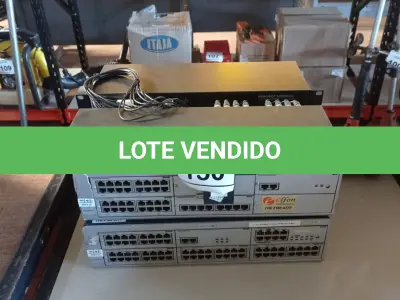 LOTE 150 - 04 SWITCHES. (NO ESTADO) ATENÇÃO! FAZER A VISITAÇÃO ANTES DE ARREMATAR, NÃO SABEMOS SE FUNCIONA. LEILÃO NÃO TEM GARANTIA E NEM DEVOLUÇÃO, SUJEITO A POSSÍVEIS AVARIAS VISÍVEIS/OCULTAS E/OU AUSÊNCIA DE COMPONENTES.