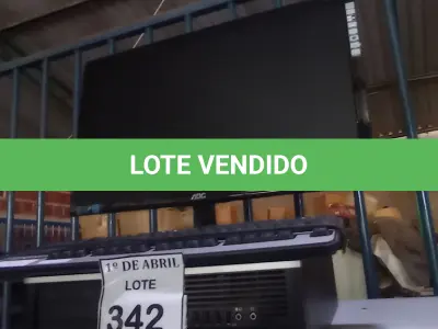 LOTE 342 - 01 CPU HP, 01 MONITOR E 01 TECLADO. (NO ESTADO) ATENÇÃO! FAZER A VISITAÇÃO ANTES DE ARREMATAR, NÃO SABEMOS SE FUNCIONA. LEILÃO NÃO TEM GARANTIA E NEM DEVOLUÇÃO, SUJEITO A POSSÍVEIS AVARIAS VISÍVEIS/OCULTAS E/OU AUSÊNCIA DE COMPONENTES.