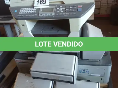 LOTE 169 - 01 LOTE COM IMPRESSORAS E SCANNER’S DIVERSOS. (NO ESTADO) ATENÇÃO! FAZER A VISITAÇÃO ANTES DE ARREMATAR, NÃO SABEMOS SE FUNCIONA. LEILÃO NÃO TEM GARANTIA E NEM DEVOLUÇÃO, SUJEITO A POSSÍVEIS AVARIAS VISÍVEIS/OCULTAS E/OU AUSÊNCIA DE COMPONENTES.