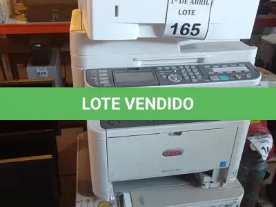 LOTE 165 - 01 LOTE COM IMPRESSORAS E SCANNER’S DIVERSOS. (NO ESTADO) ATENÇÃO! FAZER A VISITAÇÃO ANTES DE ARREMATAR, NÃO SABEMOS SE FUNCIONA. LEILÃO NÃO TEM GARANTIA E NEM DEVOLUÇÃO, SUJEITO A POSSÍVEIS AVARIAS VISÍVEIS/OCULTAS E/OU AUSÊNCIA DE COMPONENTES.
