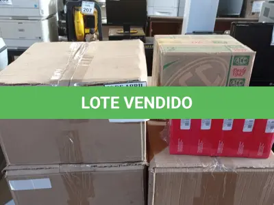 LOTE 260 - 01 LOTE COM COLCHETES E BOBINAS DE ETIQUETAS. (NO ESTADO) ATENÇÃO! FAZER A VISITAÇÃO ANTES DE ARREMATAR, NÃO SABEMOS SE FUNCIONA. LEILÃO NÃO TEM GARANTIA E NEM DEVOLUÇÃO, SUJEITO A POSSÍVEIS AVARIAS VISÍVEIS/OCULTAS E/OU AUSÊNCIA DE COMPONENTES.