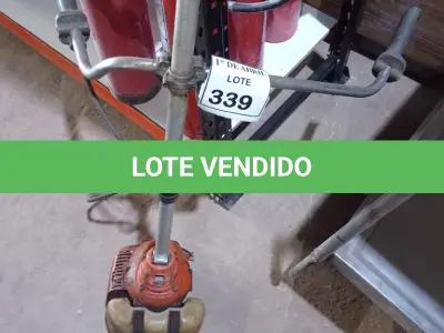LOTE 339 - 01 ROÇADEIRA A GASOLINA COM AVARIAS. (NO ESTADO) ATENÇÃO! FAZER A VISITAÇÃO ANTES DE ARREMATAR, NÃO SABEMOS SE FUNCIONA. LEILÃO NÃO TEM GARANTIA E NEM DEVOLUÇÃO, SUJEITO A POSSÍVEIS AVARIAS VISÍVEIS/OCULTAS E/OU AUSÊNCIA DE COMPONENTES.