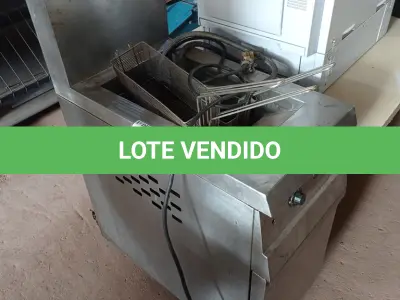 LOTE 253 - 01 FRITADEIRA ÁGUA E ÓLEO. (NO ESTADO) ATENÇÃO! FAZER A VISITAÇÃO ANTES DE ARREMATAR, NÃO SABEMOS SE FUNCIONA. LEILÃO NÃO TEM GARANTIA E NEM DEVOLUÇÃO, SUJEITO A POSSÍVEIS AVARIAS VISÍVEIS/OCULTAS E/OU AUSÊNCIA DE COMPONENTES.
