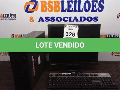 LOTE 326 - 01 CPU LENOVO, 01 MONITOR E 01 TECLADO. (NO ESTADO) ATENÇÃO! FAZER A VISITAÇÃO ANTES DE ARREMATAR, NÃO SABEMOS SE FUNCIONA. LEILÃO NÃO TEM GARANTIA E NEM DEVOLUÇÃO, SUJEITO A POSSÍVEIS AVARIAS VISÍVEIS/OCULTAS E/OU AUSÊNCIA DE COMPONENTES.