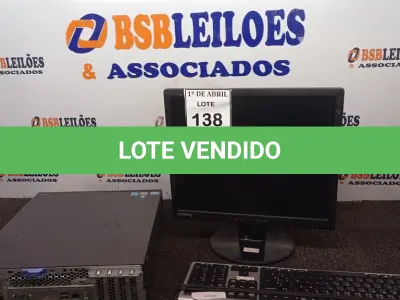 LOTE 138 - 01 CPU HP E 01 MONITOR COM TECLADO. (NO ESTADO) ATENÇÃO! FAZER A VISITAÇÃO ANTES DE ARREMATAR, NÃO SABEMOS SE FUNCIONA. LEILÃO NÃO TEM GARANTIA E NEM DEVOLUÇÃO, SUJEITO A POSSÍVEIS AVARIAS VISÍVEIS/OCULTAS E/OU AUSÊNCIA DE COMPONENTES.