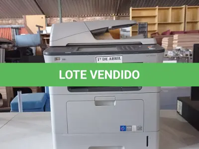 LOTE 315 - 01 IMPRESSORA SAMSUNG SCX5835NX. (NO ESTADO) ATENÇÃO! FAZER A VISITAÇÃO ANTES DE ARREMATAR, NÃO SABEMOS SE FUNCIONA. LEILÃO NÃO TEM GARANTIA E NEM DEVOLUÇÃO, SUJEITO A POSSÍVEIS AVARIAS VISÍVEIS/OCULTAS E/OU AUSÊNCIA DE COMPONENTES.