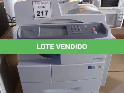 LOTE 217 - 01 IMPRESSORA SAMSUNG MULTIXPRESS 6555NX. (NO ESTADO) ATENÇÃO! FAZER A VISITAÇÃO ANTES DE ARREMATAR, NÃO SABEMOS SE FUNCIONA. LEILÃO NÃO TEM GARANTIA E NEM DEVOLUÇÃO, SUJEITO A POSSÍVEIS AVARIAS VISÍVEIS/OCULTAS E/OU AUSÊNCIA DE COMPONENTES.