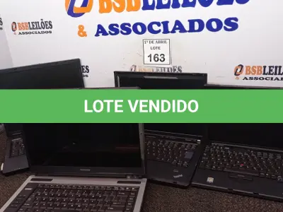 LOTE 163 - 04 NOTEBOOKS DIVERSOS. (NO ESTADO) ATENÇÃO! FAZER A VISITAÇÃO ANTES DE ARREMATAR, NÃO SABEMOS SE FUNCIONA. LEILÃO NÃO TEM GARANTIA E NEM DEVOLUÇÃO, SUJEITO A POSSÍVEIS AVARIAS VISÍVEIS/OCULTAS E/OU AUSÊNCIA DE COMPONENTES.