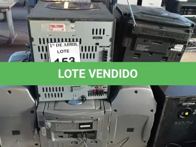 LOTE 153 - 01 LOTE COM MICRO SYSTEM. (NO ESTADO) ATENÇÃO! FAZER A VISITAÇÃO ANTES DE ARREMATAR, NÃO SABEMOS SE FUNCIONA. LEILÃO NÃO TEM GARANTIA E NEM DEVOLUÇÃO, SUJEITO A POSSÍVEIS AVARIAS VISÍVEIS/OCULTAS E/OU AUSÊNCIA DE COMPONENTES.