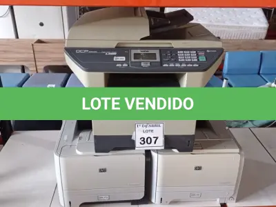 LOTE 307 - 02 IMPRESSORAS HP LASER JET P2055DN E 01 IMPRESSORA BROTHER LASER 8065DN. (NO ESTADO) ATENÇÃO! FAZER A VISITAÇÃO ANTES DE ARREMATAR, NÃO SABEMOS SE FUNCIONA. LEILÃO NÃO TEM GARANTIA E NEM DEVOLUÇÃO, SUJEITO A POSSÍVEIS AVARIAS VISÍVEIS/OCULTAS E/OU AUSÊNCIA DE COMPONENTES.