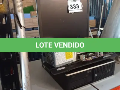 LOTE 333 - 01 CPU HP ,01 PLACA MÃE ,01 MONITOR E 01 TECLADO. (NO ESTADO) ATENÇÃO! FAZER A VISITAÇÃO ANTES DE ARREMATAR, NÃO SABEMOS SE FUNCIONA. LEILÃO NÃO TEM GARANTIA E NEM DEVOLUÇÃO, SUJEITO A POSSÍVEIS AVARIAS VISÍVEIS/OCULTAS E/OU AUSÊNCIA DE COMPONENTES.