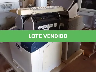 LOTE 220 - 01 LOTE COM IMPRESSORAS E SCANNER’S DIVERSOS. (NO ESTADO) ATENÇÃO! FAZER A VISITAÇÃO ANTES DE ARREMATAR, NÃO SABEMOS SE FUNCIONA. LEILÃO NÃO TEM GARANTIA E NEM DEVOLUÇÃO, SUJEITO A POSSÍVEIS AVARIAS VISÍVEIS/OCULTAS E/OU AUSÊNCIA DE COMPONENTES.