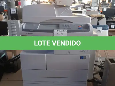 LOTE 254 - 01 IMPRESSORA SAMSUNG MULTIXPRESS 6555NX. (NO ESTADO) ATENÇÃO! FAZER A VISITAÇÃO ANTES DE ARREMATAR, NÃO SABEMOS SE FUNCIONA. LEILÃO NÃO TEM GARANTIA E NEM DEVOLUÇÃO, SUJEITO A POSSÍVEIS AVARIAS VISÍVEIS/OCULTAS E/OU AUSÊNCIA DE COMPONENTES.
