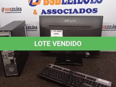 LOTE 176 - 01 CPU HP E 01 MONITOR. (NO ESTADO) ATENÇÃO! FAZER A VISITAÇÃO ANTES DE ARREMATAR, NÃO SABEMOS SE FUNCIONA. LEILÃO NÃO TEM GARANTIA E NEM DEVOLUÇÃO, SUJEITO A POSSÍVEIS AVARIAS VISÍVEIS/OCULTAS E/OU AUSÊNCIA DE COMPONENTES.