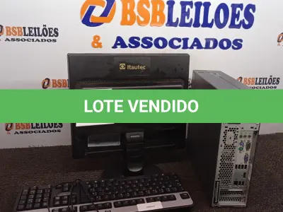 LOTE 263 - 01 CPU LENOVO, 01 MONITOR E 01 TECLADO.  (NO ESTADO) ATENÇÃO! FAZER A VISITAÇÃO ANTES DE ARREMATAR, NÃO SABEMOS SE FUNCIONA. LEILÃO NÃO TEM GARANTIA E NEM DEVOLUÇÃO, SUJEITO A POSSÍVEIS AVARIAS VISÍVEIS/OCULTAS E/OU AUSÊNCIA DE COMPONENTES.