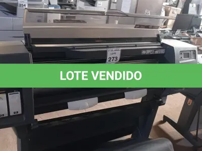 LOTE 273 - 01 PLOTTER HP DESIGNJET 1055CM. (NO ESTADO) ATENÇÃO! FAZER A VISITAÇÃO ANTES DE ARREMATAR, NÃO SABEMOS SE FUNCIONA. LEILÃO NÃO TEM GARANTIA E NEM DEVOLUÇÃO, SUJEITO A POSSÍVEIS AVARIAS VISÍVEIS/OCULTAS E/OU AUSÊNCIA DE COMPONENTES.