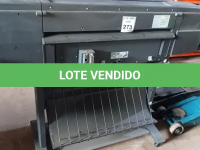 LOTE 273 - 01 PLOTTER HP DESIGNJET 1055CM. (NO ESTADO) ATENÇÃO! FAZER A VISITAÇÃO ANTES DE ARREMATAR, NÃO SABEMOS SE FUNCIONA. LEILÃO NÃO TEM GARANTIA E NEM DEVOLUÇÃO, SUJEITO A POSSÍVEIS AVARIAS VISÍVEIS/OCULTAS E/OU AUSÊNCIA DE COMPONENTES.