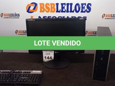 LOTE 144 - 01 CPU HP E 01 MONITOR COM TECLADO. (NO ESTADO) ATENÇÃO! FAZER A VISITAÇÃO ANTES DE ARREMATAR, NÃO SABEMOS SE FUNCIONA. LEILÃO NÃO TEM GARANTIA E NEM DEVOLUÇÃO, SUJEITO A POSSÍVEIS AVARIAS VISÍVEIS/OCULTAS E/OU AUSÊNCIA DE COMPONENTES.