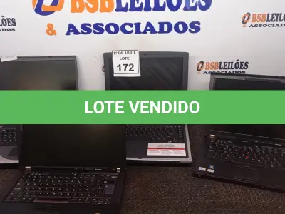 LOTE 172 - 04 NOTEBOOKS DIVERSOS. (NO ESTADO) ATENÇÃO! FAZER A VISITAÇÃO ANTES DE ARREMATAR, NÃO SABEMOS SE FUNCIONA. LEILÃO NÃO TEM GARANTIA E NEM DEVOLUÇÃO, SUJEITO A POSSÍVEIS AVARIAS VISÍVEIS/OCULTAS E/OU AUSÊNCIA DE COMPONENTES.
