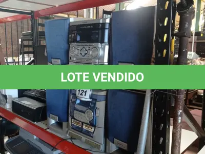 LOTE 121 - 02 MICROS SYSTEM AIWA. (NO ESTADO) ATENÇÃO! FAZER A VISITAÇÃO ANTES DE ARREMATAR, NÃO SABEMOS SE FUNCIONA. LEILÃO NÃO TEM GARANTIA E NEM DEVOLUÇÃO, SUJEITO A POSSÍVEIS AVARIAS VISÍVEIS/OCULTAS E/OU AUSÊNCIA DE COMPONENTES.