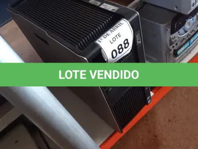 LOTE 088 -  01 SERVIDOR HP.   (NO ESTADO) ATENÇÃO! FAZER A VISITAÇÃO ANTES DE ARREMATAR, NÃO SABEMOS SE FUNCIONA. LEILÃO NÃO TEM GARANTIA E NEM DEVOLUÇÃO, SUJEITO A POSSÍVEIS AVARIAS VISÍVEIS/OCULTAS E/OU AUSÊNCIA DE COMPONENTES.
