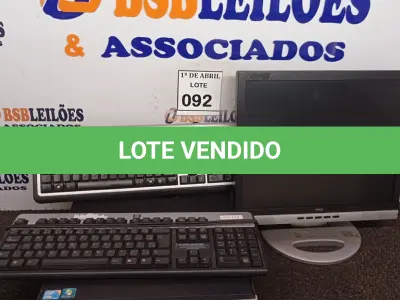 LOTE 092 - 01 CPU HP E 01 MONITOR COM TECLADO. (NO ESTADO) ATENÇÃO! FAZER A VISITAÇÃO ANTES DE ARREMATAR, NÃO SABEMOS SE FUNCIONA. LEILÃO NÃO TEM GARANTIA E NEM DEVOLUÇÃO, SUJEITO A POSSÍVEIS AVARIAS VISÍVEIS/OCULTAS E/OU AUSÊNCIA DE COMPONENTES.