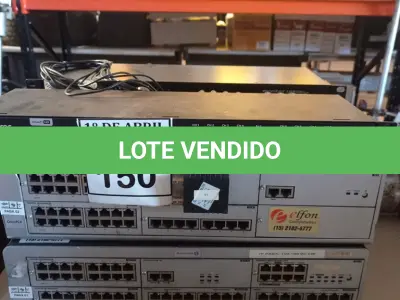 LOTE 150 - 04 SWITCHES. (NO ESTADO) ATENÇÃO! FAZER A VISITAÇÃO ANTES DE ARREMATAR, NÃO SABEMOS SE FUNCIONA. LEILÃO NÃO TEM GARANTIA E NEM DEVOLUÇÃO, SUJEITO A POSSÍVEIS AVARIAS VISÍVEIS/OCULTAS E/OU AUSÊNCIA DE COMPONENTES.