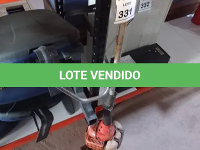 LOTE 331 - 01 ROÇADEIRA A GASOLINA COM AVARIAS. (NO ESTADO) ATENÇÃO! FAZER A VISITAÇÃO ANTES DE ARREMATAR, NÃO SABEMOS SE FUNCIONA. LEILÃO NÃO TEM GARANTIA E NEM DEVOLUÇÃO, SUJEITO A POSSÍVEIS AVARIAS VISÍVEIS/OCULTAS E/OU AUSÊNCIA DE COMPONENTES.