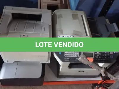 LOTE 320 - 03 IMPRESSORAS DIVERSAS. (NO ESTADO) ATENÇÃO! FAZER A VISITAÇÃO ANTES DE ARREMATAR, NÃO SABEMOS SE FUNCIONA. LEILÃO NÃO TEM GARANTIA E NEM DEVOLUÇÃO, SUJEITO A POSSÍVEIS AVARIAS VISÍVEIS/OCULTAS E/OU AUSÊNCIA DE COMPONENTES.