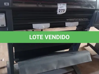 LOTE 273 - 01 PLOTTER HP DESIGNJET 1055CM. (NO ESTADO) ATENÇÃO! FAZER A VISITAÇÃO ANTES DE ARREMATAR, NÃO SABEMOS SE FUNCIONA. LEILÃO NÃO TEM GARANTIA E NEM DEVOLUÇÃO, SUJEITO A POSSÍVEIS AVARIAS VISÍVEIS/OCULTAS E/OU AUSÊNCIA DE COMPONENTES.