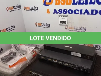 LOTE 090 -   01 SCANNER PANASONIC E 03 SWITCHES.  (NO ESTADO) ATENÇÃO! FAZER A VISITAÇÃO ANTES DE ARREMATAR, NÃO SABEMOS SE FUNCIONA. LEILÃO NÃO TEM GARANTIA E NEM DEVOLUÇÃO, SUJEITO A POSSÍVEIS AVARIAS VISÍVEIS/OCULTAS E/OU AUSÊNCIA DE COMPONENTES.