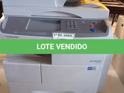 LOTE 117 - 01 IMPRESSORA SAMSUNG MULTIXPRESS 6555NX. (NO ESTADO) ATENÇÃO! FAZER A VISITAÇÃO ANTES DE ARREMATAR, NÃO SABEMOS SE FUNCIONA. LEILÃO NÃO TEM GARANTIA E NEM DEVOLUÇÃO, SUJEITO A POSSÍVEIS AVARIAS VISÍVEIS/OCULTAS E/OU AUSÊNCIA DE COMPONENTES.
