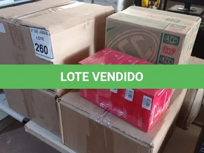 LOTE 260 - 01 LOTE COM COLCHETES E BOBINAS DE ETIQUETAS. (NO ESTADO) ATENÇÃO! FAZER A VISITAÇÃO ANTES DE ARREMATAR, NÃO SABEMOS SE FUNCIONA. LEILÃO NÃO TEM GARANTIA E NEM DEVOLUÇÃO, SUJEITO A POSSÍVEIS AVARIAS VISÍVEIS/OCULTAS E/OU AUSÊNCIA DE COMPONENTES.