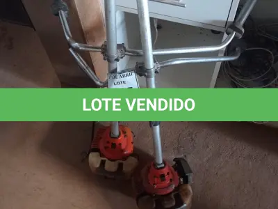 LOTE 135 - 02 ROÇADEIRAS A GASOLINA COM AVARIAS. (NO ESTADO) ATENÇÃO! FAZER A VISITAÇÃO ANTES DE ARREMATAR, NÃO SABEMOS SE FUNCIONA. LEILÃO NÃO TEM GARANTIA E NEM DEVOLUÇÃO, SUJEITO A POSSÍVEIS AVARIAS VISÍVEIS/OCULTAS E/OU AUSÊNCIA DE COMPONENTES.