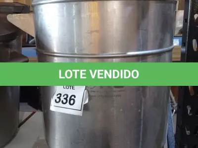 LOTE 336 - 01 LIXEIRA EM INOX. (NO ESTADO) ATENÇÃO! FAZER A VISITAÇÃO ANTES DE ARREMATAR, NÃO SABEMOS SE FUNCIONA. LEILÃO NÃO TEM GARANTIA E NEM DEVOLUÇÃO, SUJEITO A POSSÍVEIS AVARIAS VISÍVEIS/OCULTAS E/OU AUSÊNCIA DE COMPONENTES.