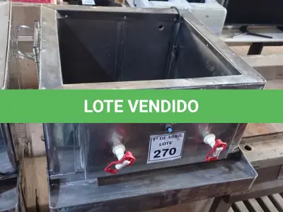 LOTE 270 - 01 SUQUEIRA EM INOX. (NO ESTADO) ATENÇÃO! FAZER A VISITAÇÃO ANTES DE ARREMATAR, NÃO SABEMOS SE FUNCIONA. LEILÃO NÃO TEM GARANTIA E NEM DEVOLUÇÃO, SUJEITO A POSSÍVEIS AVARIAS VISÍVEIS/OCULTAS E/OU AUSÊNCIA DE COMPONENTES.