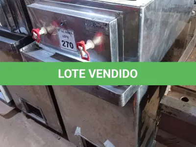 LOTE 270 - 01 SUQUEIRA EM INOX. (NO ESTADO) ATENÇÃO! FAZER A VISITAÇÃO ANTES DE ARREMATAR, NÃO SABEMOS SE FUNCIONA. LEILÃO NÃO TEM GARANTIA E NEM DEVOLUÇÃO, SUJEITO A POSSÍVEIS AVARIAS VISÍVEIS/OCULTAS E/OU AUSÊNCIA DE COMPONENTES.