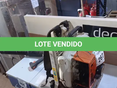 LOTE 267 - 01 SOPRADOR DE FOLHAS COSTAL A GASOLINA STIHL. (NO ESTADO) ATENÇÃO! FAZER A VISITAÇÃO ANTES DE ARREMATAR, NÃO SABEMOS SE FUNCIONA. LEILÃO NÃO TEM GARANTIA E NEM DEVOLUÇÃO, SUJEITO A POSSÍVEIS AVARIAS VISÍVEIS/OCULTAS E/OU AUSÊNCIA DE COMPONENTES.