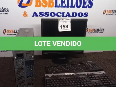 LOTE 158 - 01 CPU HP E 01 MONITOR COM TECLADO. (NO ESTADO) ATENÇÃO! FAZER A VISITAÇÃO ANTES DE ARREMATAR, NÃO SABEMOS SE FUNCIONA. LEILÃO NÃO TEM GARANTIA E NEM DEVOLUÇÃO, SUJEITO A POSSÍVEIS AVARIAS VISÍVEIS/OCULTAS E/OU AUSÊNCIA DE COMPONENTES.